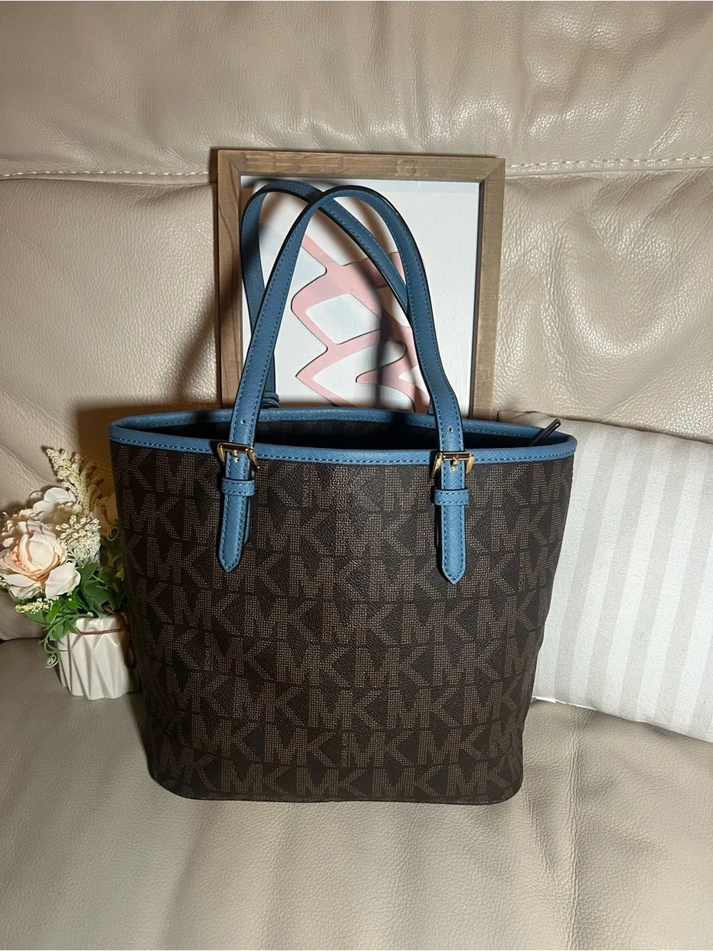 Vintage Michael Kors Jet Set Medium Snap Front Tote
